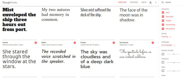 43. Google Fonts