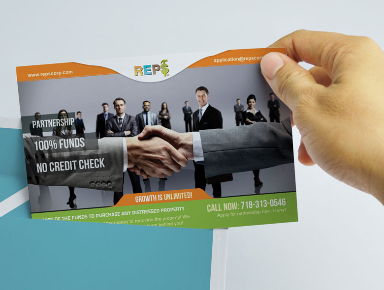 repscorp postcard design repscorp postcard design