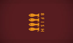 8 Fish Logo Design