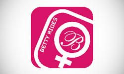 Betty Rides Winter Sports Logo Design