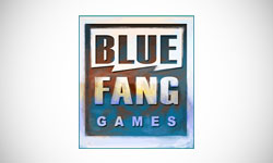 Blue Fang Video Game Logo Design