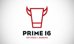Prime 16 Local Restaurant Logo Design