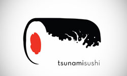 Tsunami Sushi Logo Design