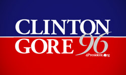 Clinton 1996 Logo Design
