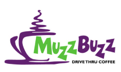 Muzz Buzz Coffee Shop Logo