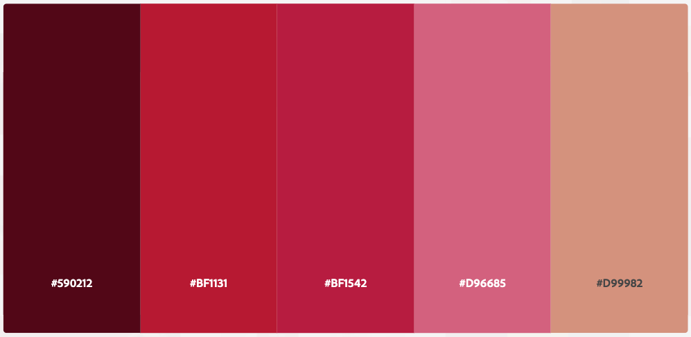 Lover Archetype Color Palette