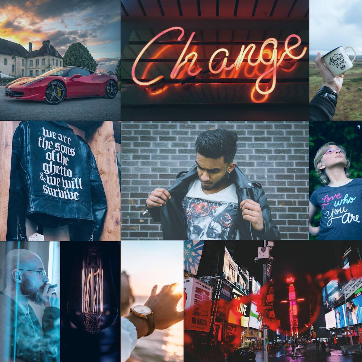 Rebel Archetype Moodboard