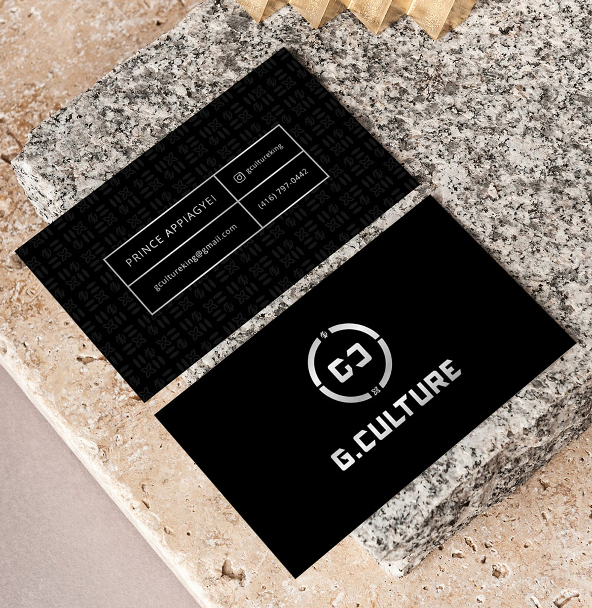 G.CULTURE business card design