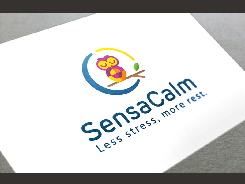 sensacalm logo design sensacalm logo design