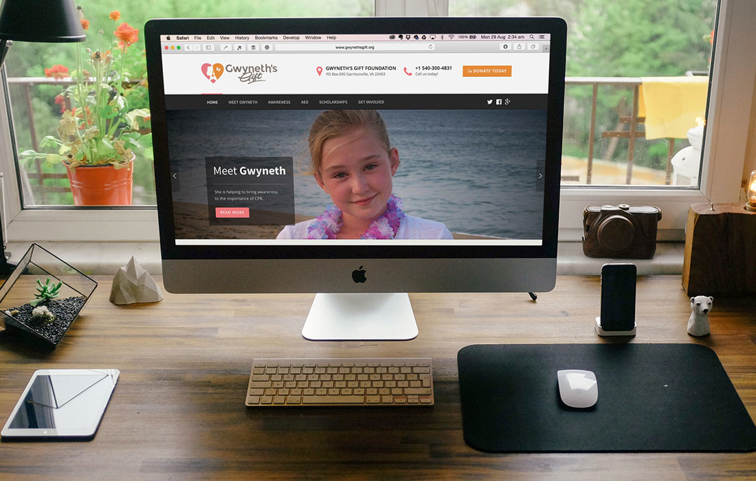 Gwyneth's Gift Foundation complete brand identity