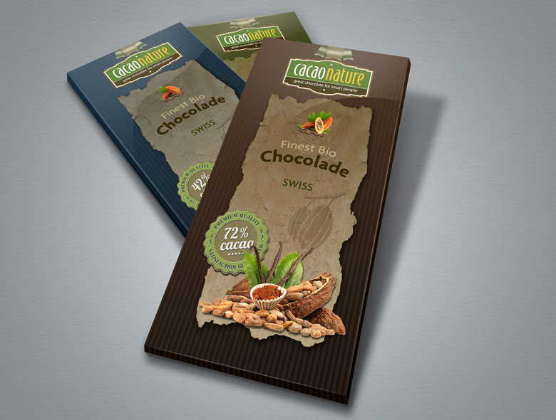Chocolate Company Logo, Branding & Package Design