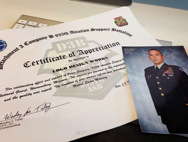 Det 3 B 935th ASB brand identity system