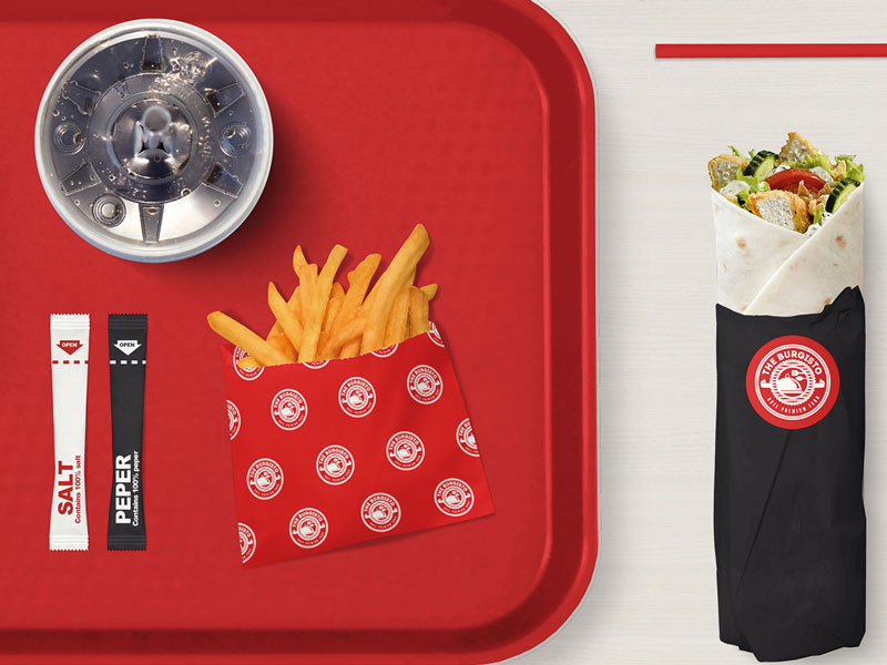 The Burgisto logo design detail