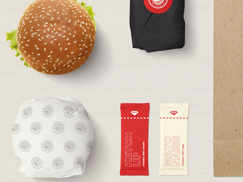 The Burgisto logo design applications