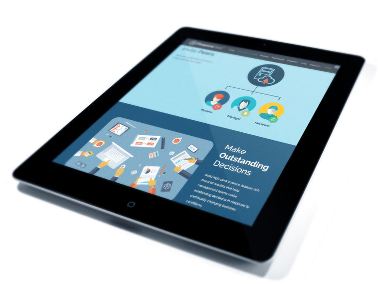 FinanceSeer website design interface