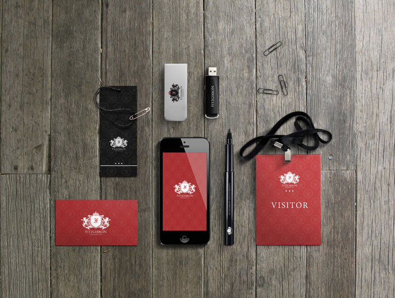 Fitzgibbon Investments logo design applications