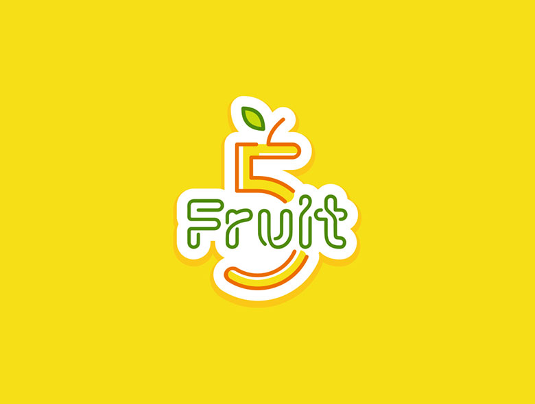 Fruit5 Smoothie complete brand identity