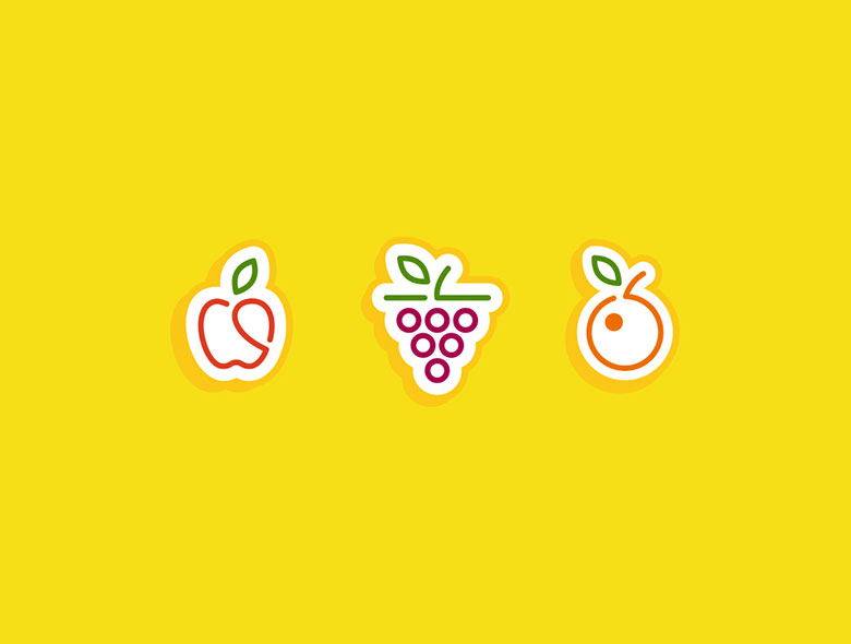 Fruit5 Smoothie visual identity guidelines