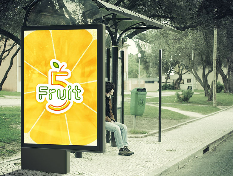 Fruit5 Smoothie brand identity system