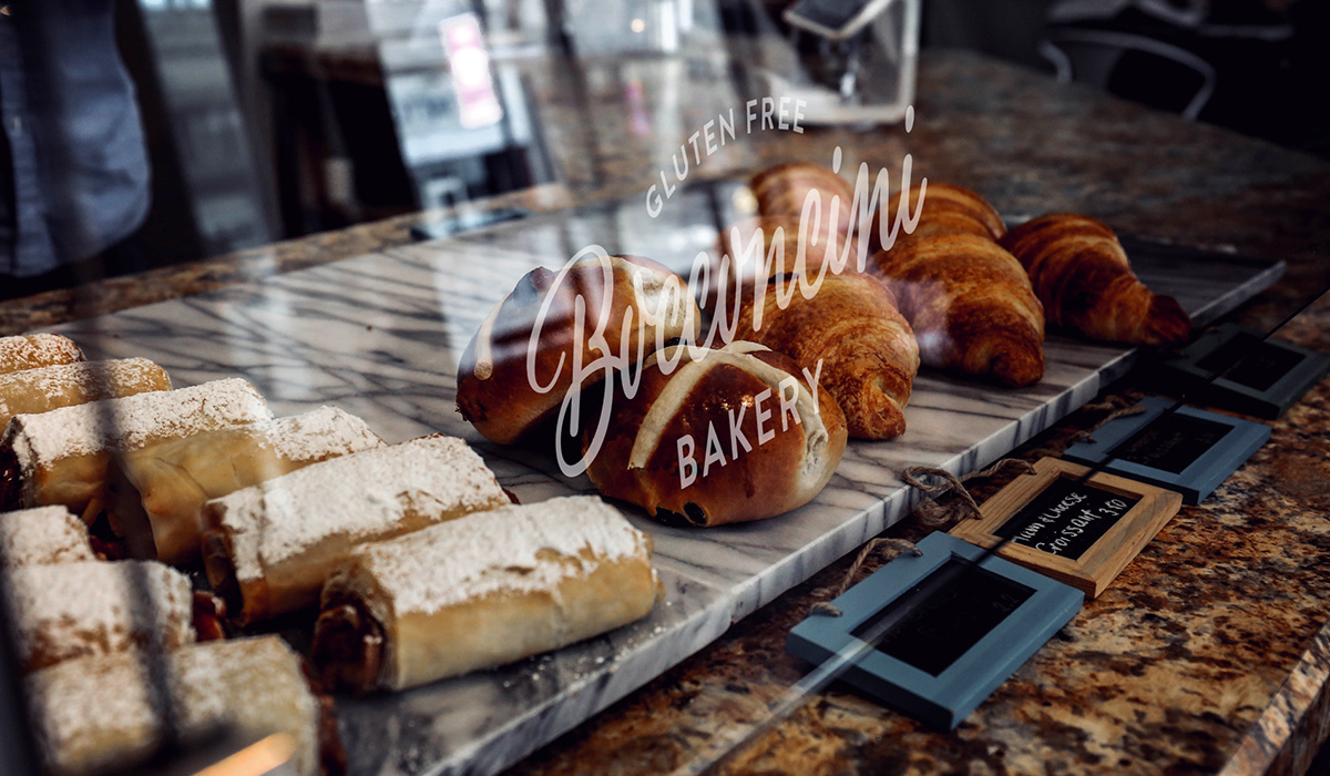 Bocconcini Bakery logo design detail