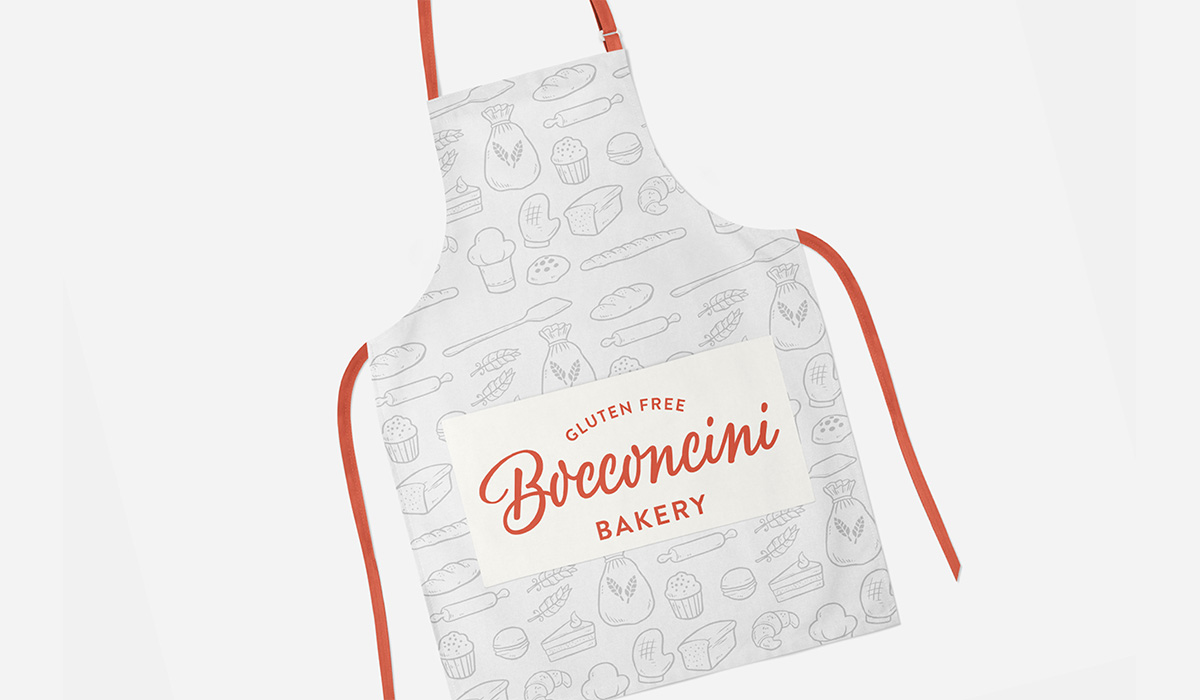 Bocconcini Bakery complete brand identity