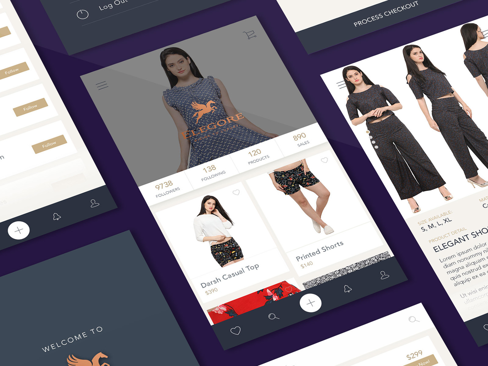 Elegore App Screen 1