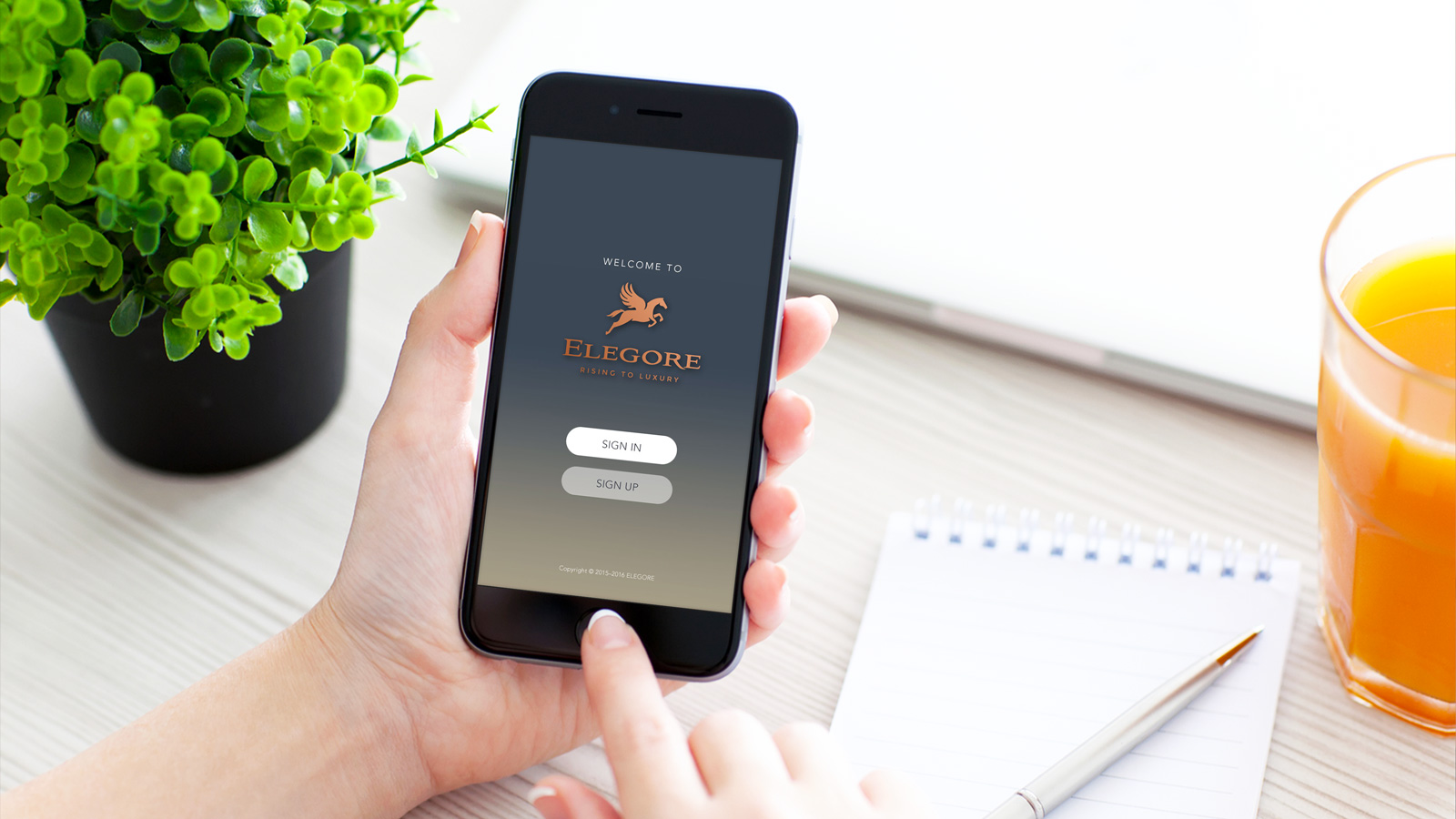 Elegore App Screen 2