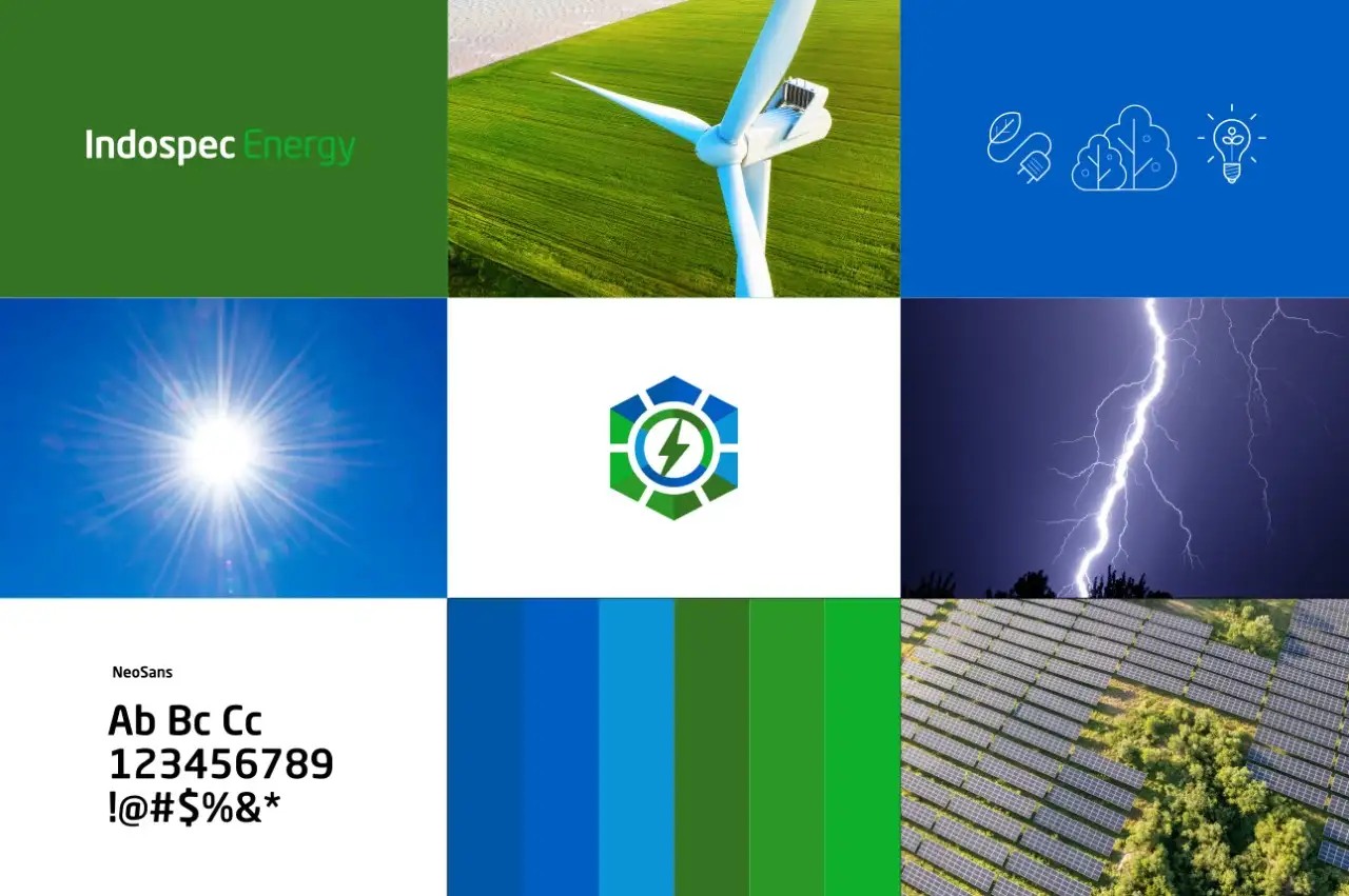 INDOSPEC energy company brand identity