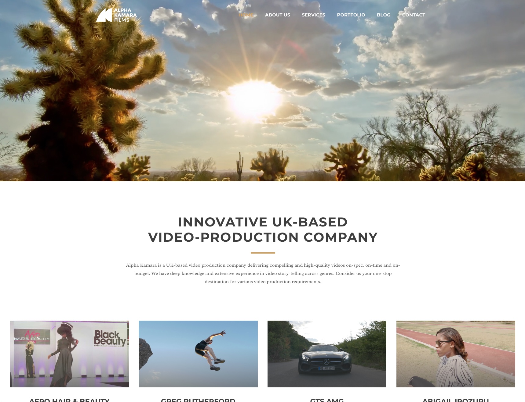 London Video Production Company Website Design