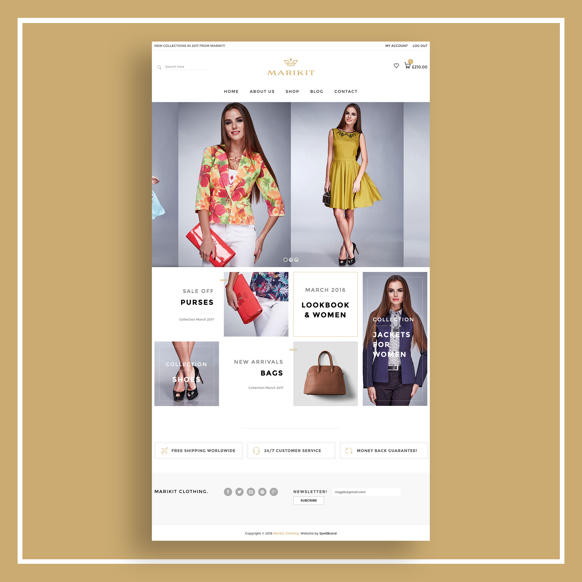 Marikit eCommerce website design