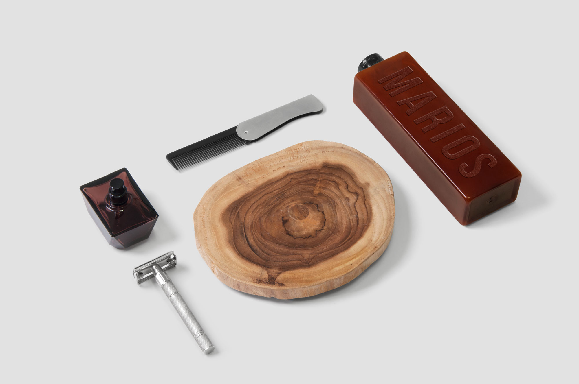 Mario's Mens Grooming brand identity system