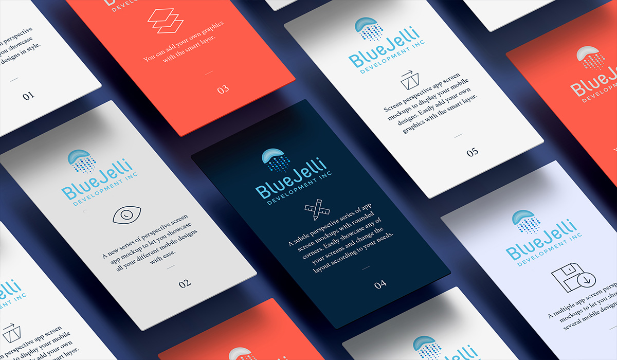 Blue Jelli logo design applications