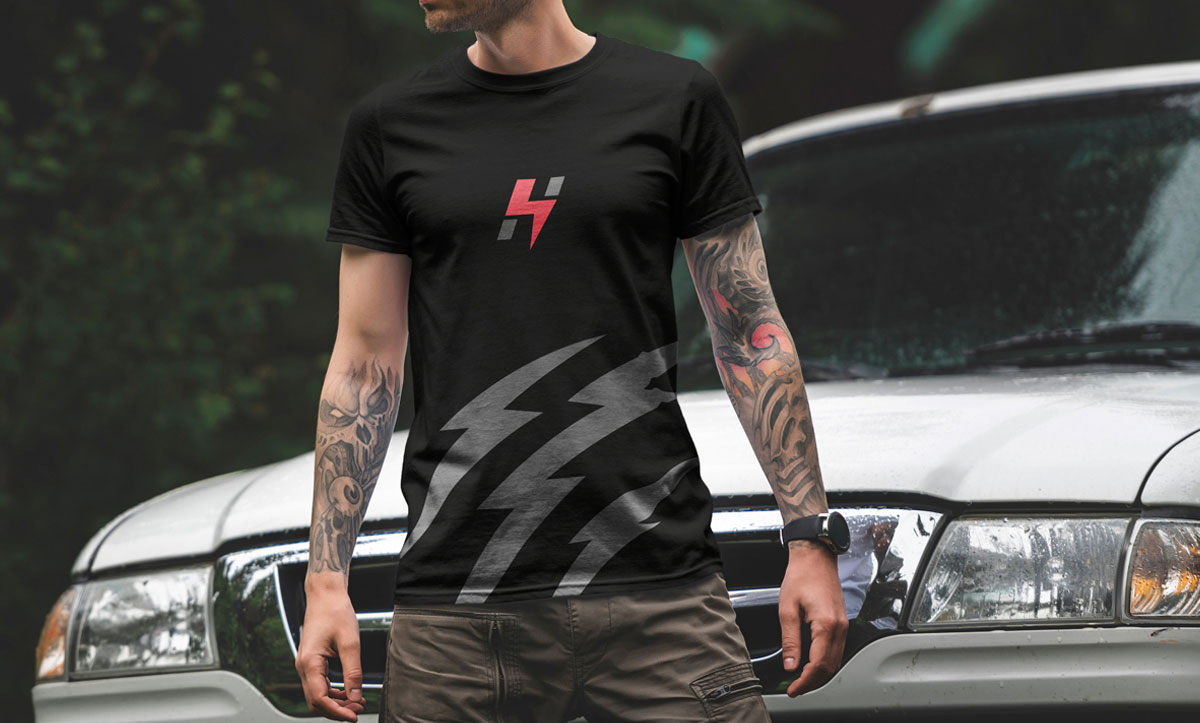 HitZone logo design detail