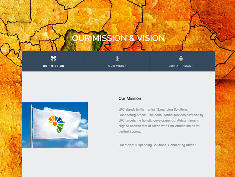 Jobec Pan-African website design system