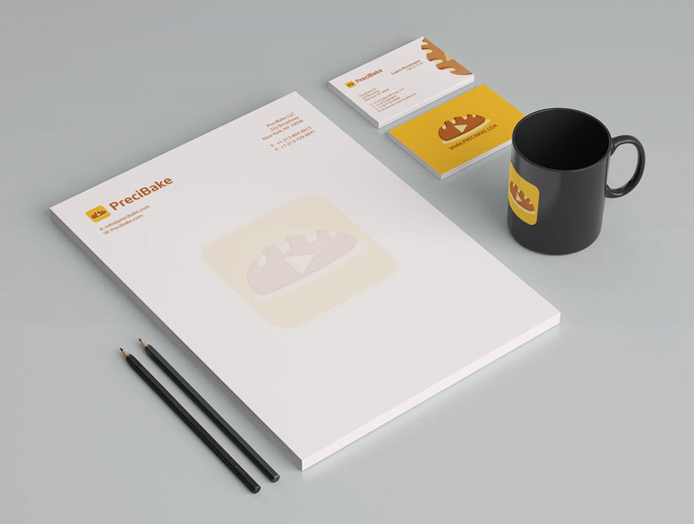 PreciBake complete brand identity