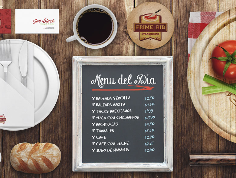 Prime Rib Steak House brand identity system