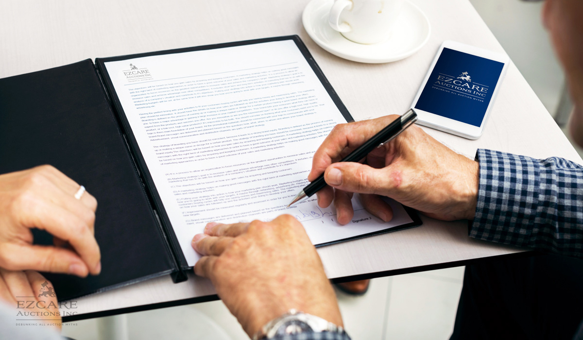 EZCare Auctions marketing materials