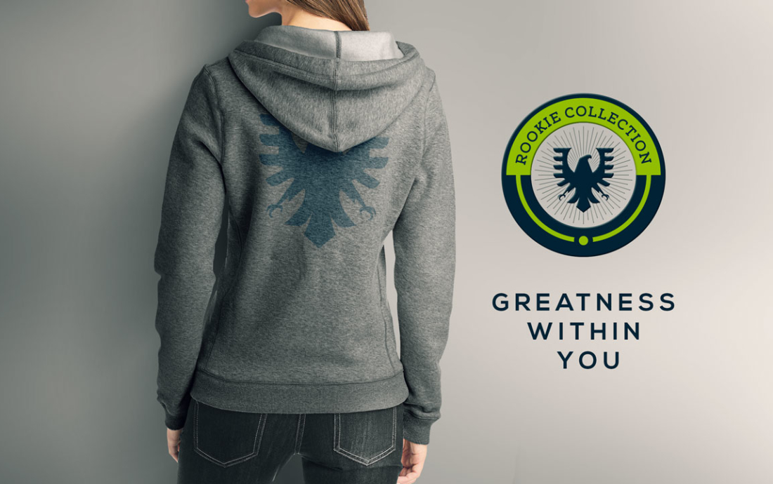 Rookie Collection Apparel brand identity system