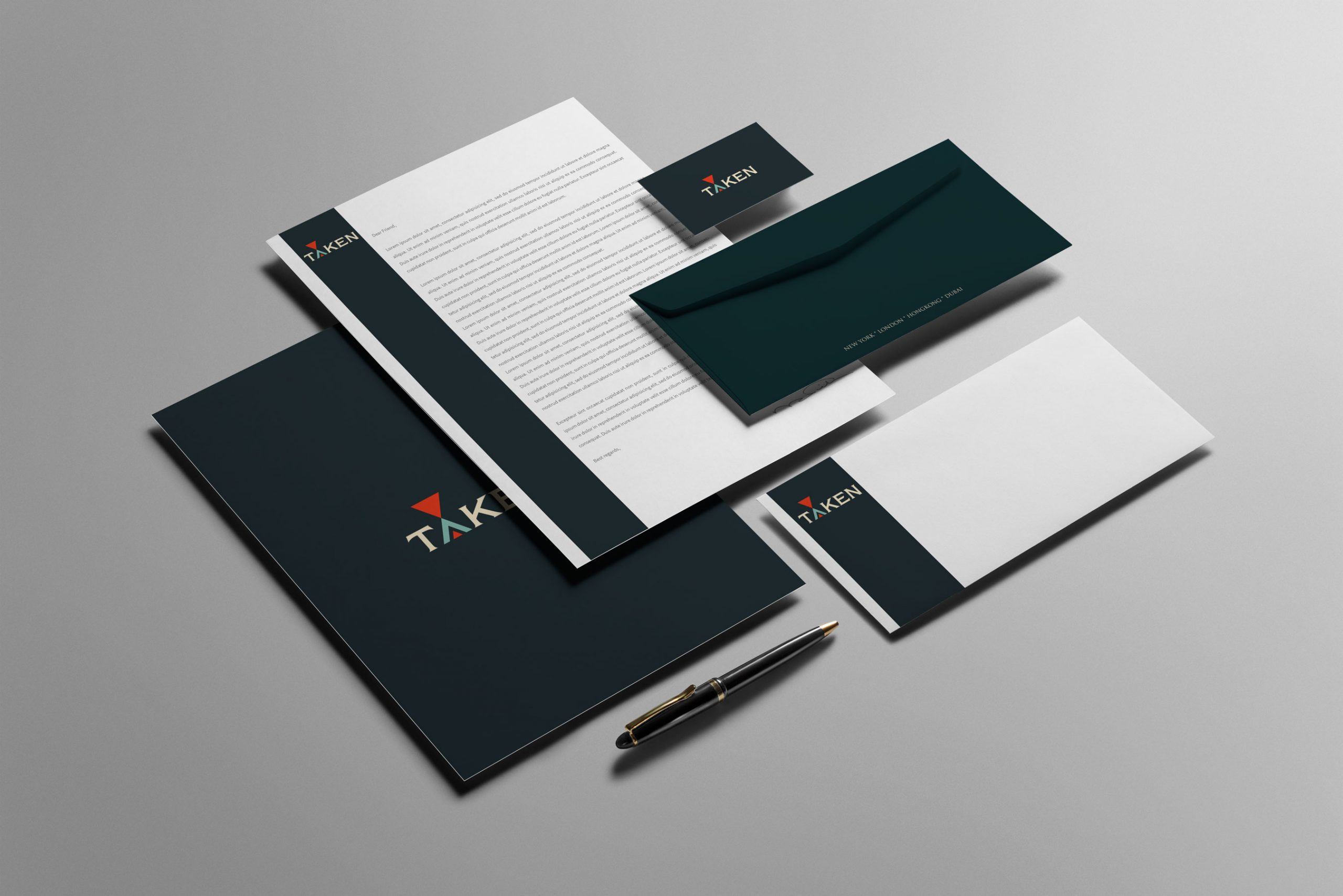 Taken complete brand identity