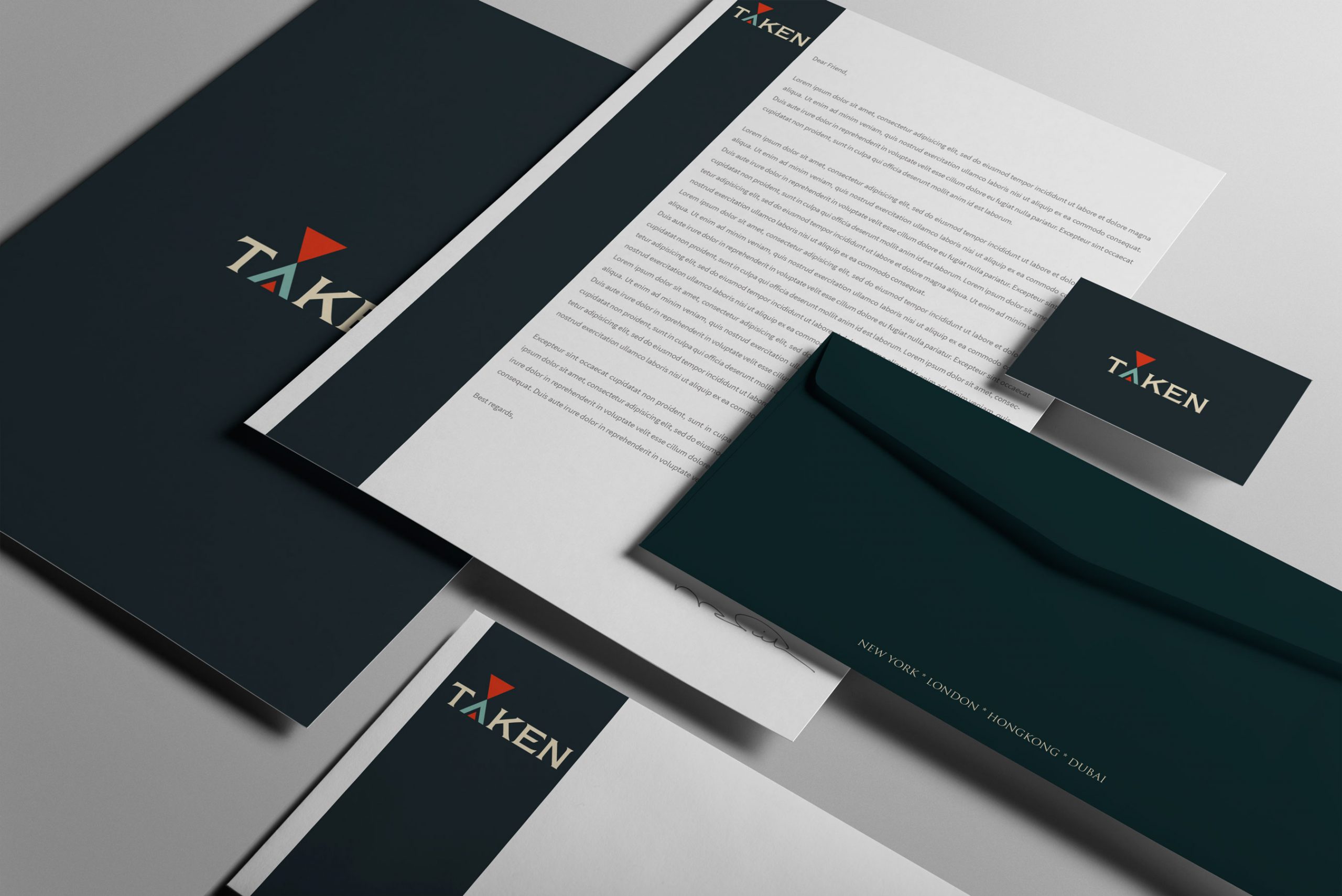 Taken logo design applications