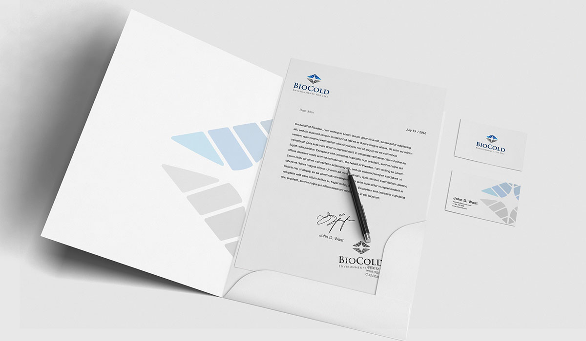 BioCold brand identity system and logo variations