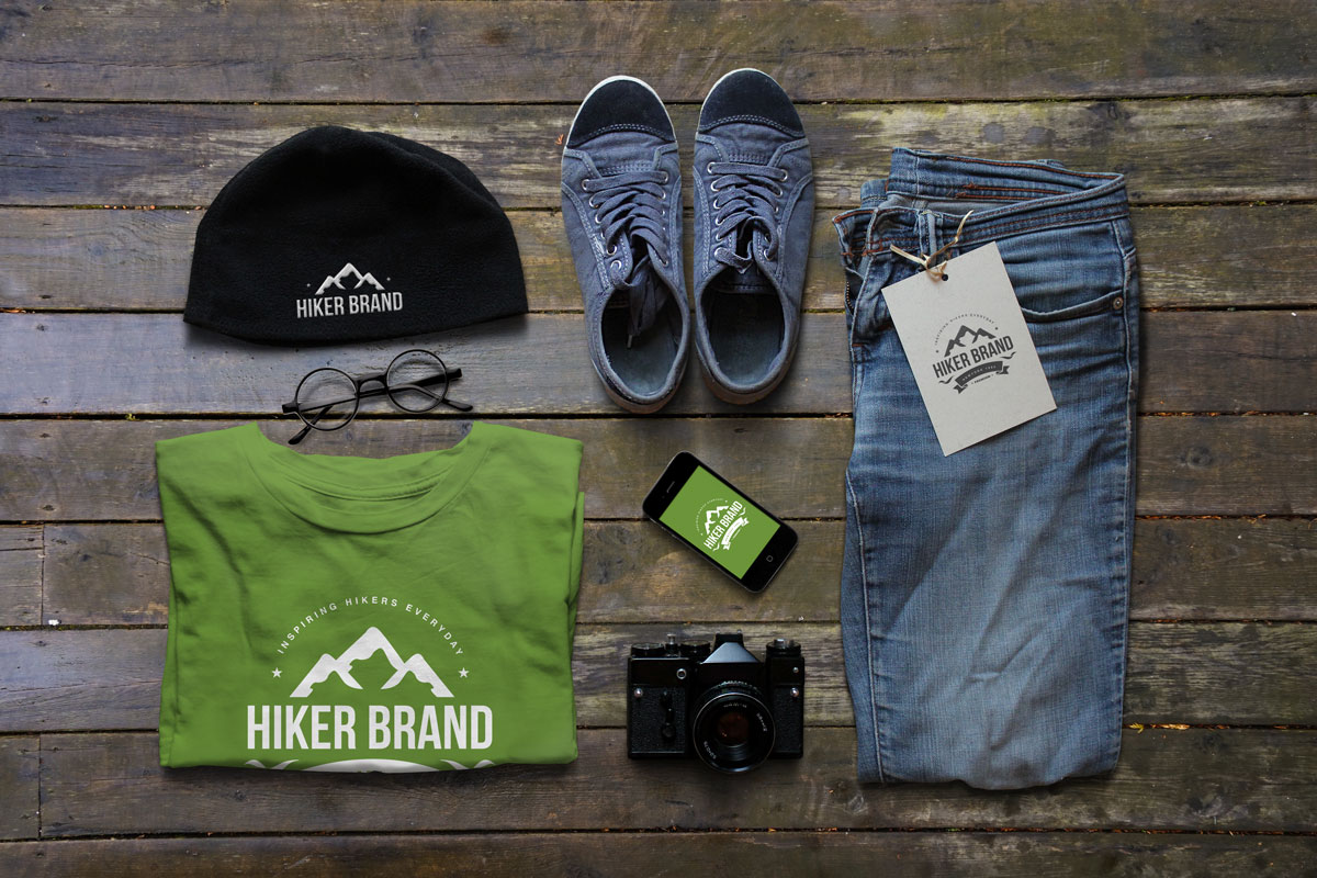 The Hiker Brand Label Design