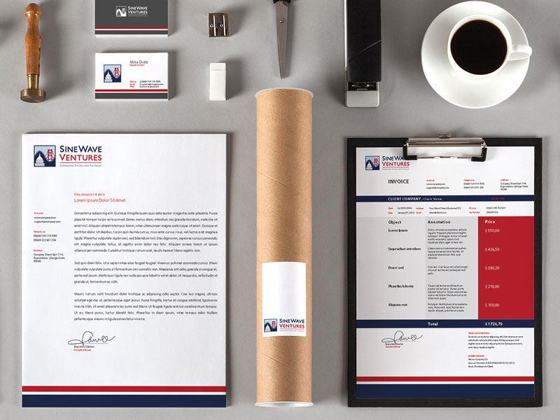 Sinewave Ventures visual identity system