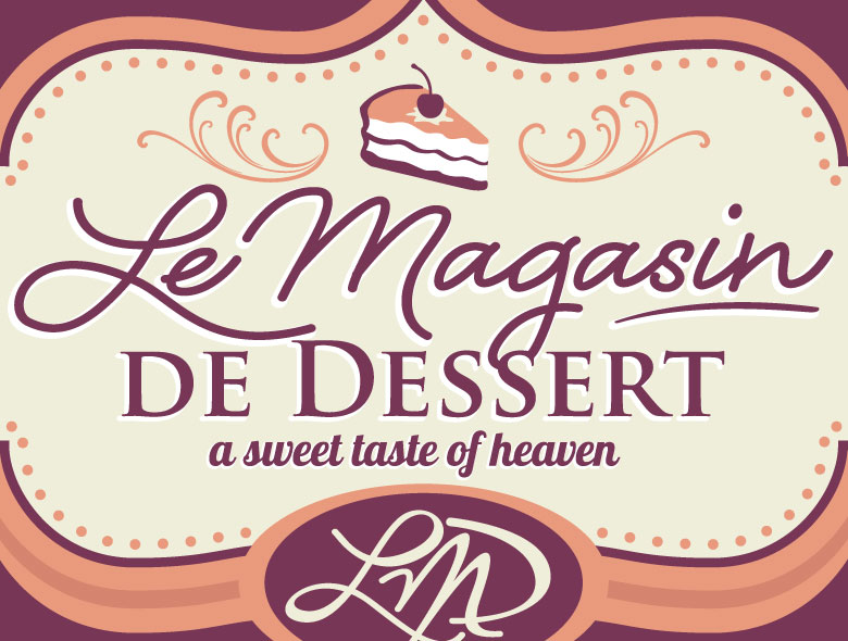 Le Magasin de Dessert complete brand identity