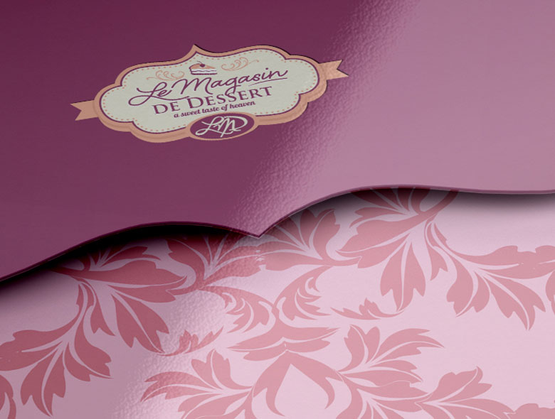 Le Magasin de Dessert logo design variations