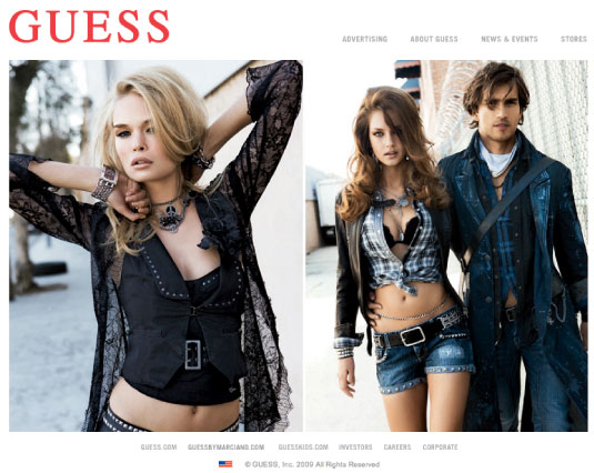 Guess Clothing Website