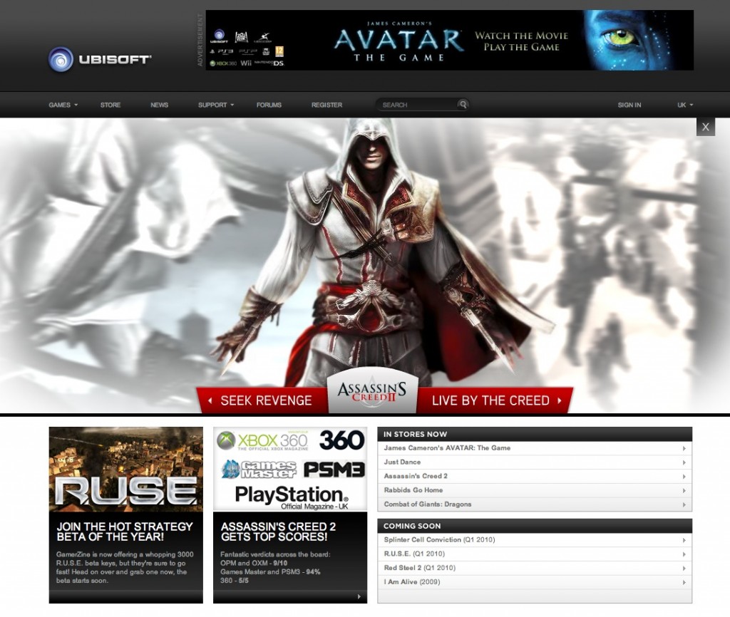 Ubisoft Official Website