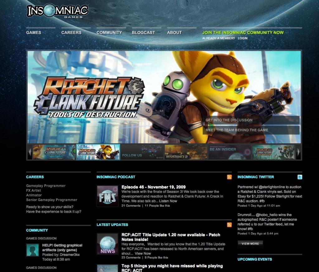Insomniac Official Website