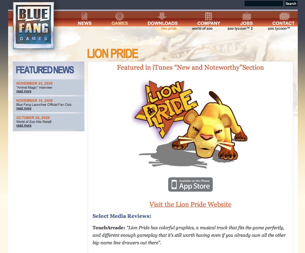 Blue Fang Gaming Website