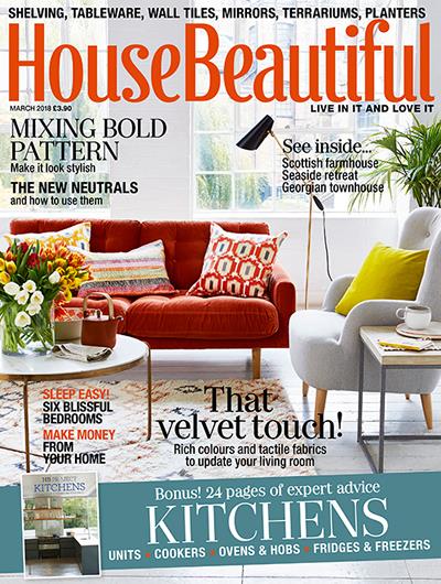housebeautiful magazine typography